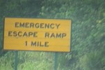 Emergency escape ramp