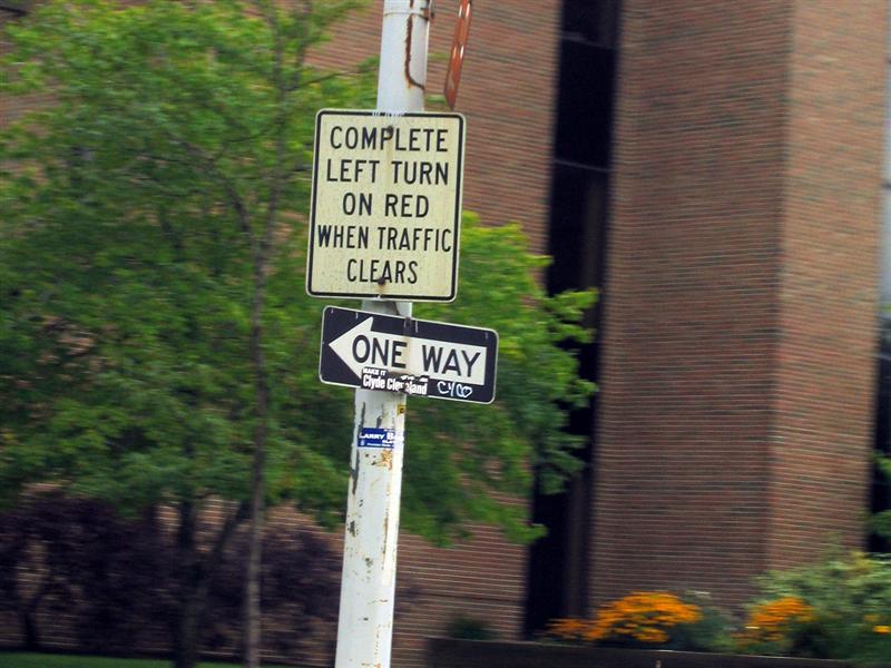 Complete left turn on red when traffic clears