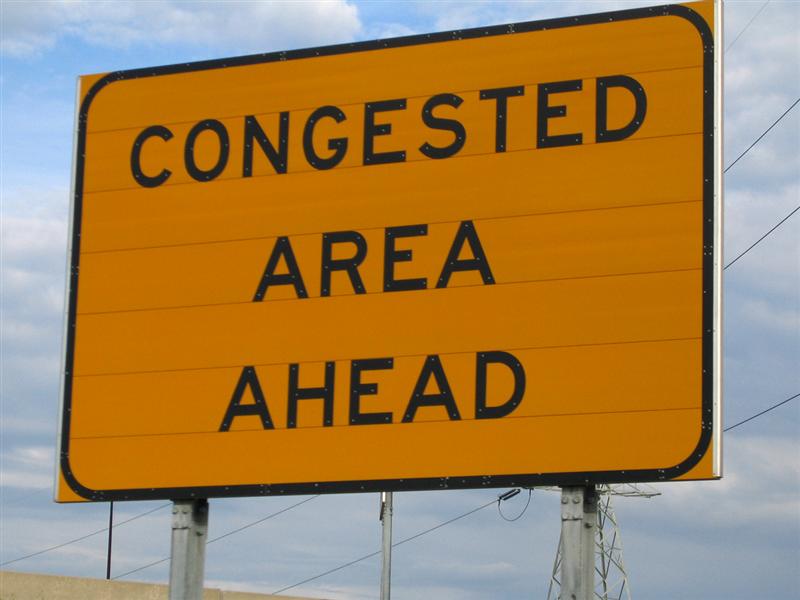 Congested area ahead