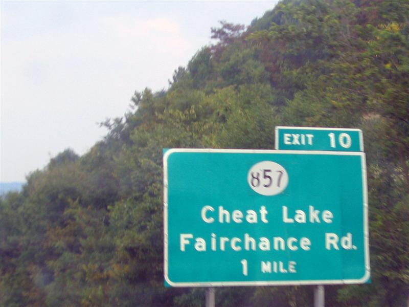 Cheat Lake; Fairchance Rd