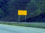 Be alert; Heavy truck traffic