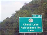 Cheat Lake; Fairchance Rd